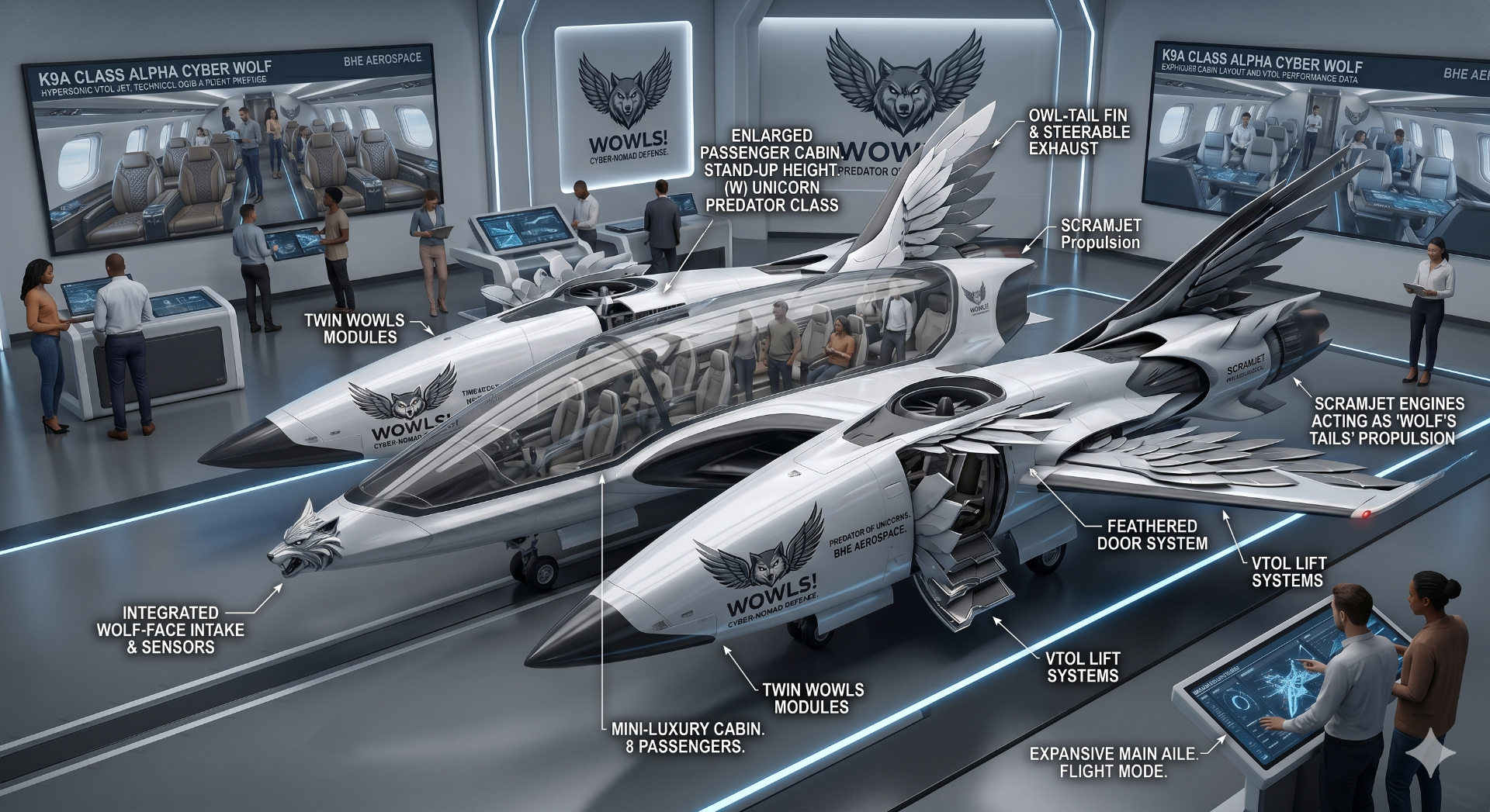 K9A Class Alpha — Hypersonic eVTOL Jet